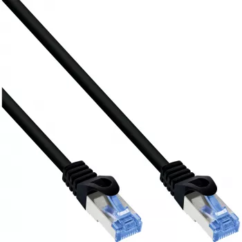 InLine patchkabel, Cat.6A, S/FTP, TPE flexibel, zwart, 20 m