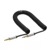InLine slanke audio spiraalkabel 3,5 mm stekker / stekker 4-polig stereo 2 m
