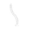 Kabelgoot, InLine 59997C flexibele verticale tafelgoot, 2 kamers, 0,80 m, wit