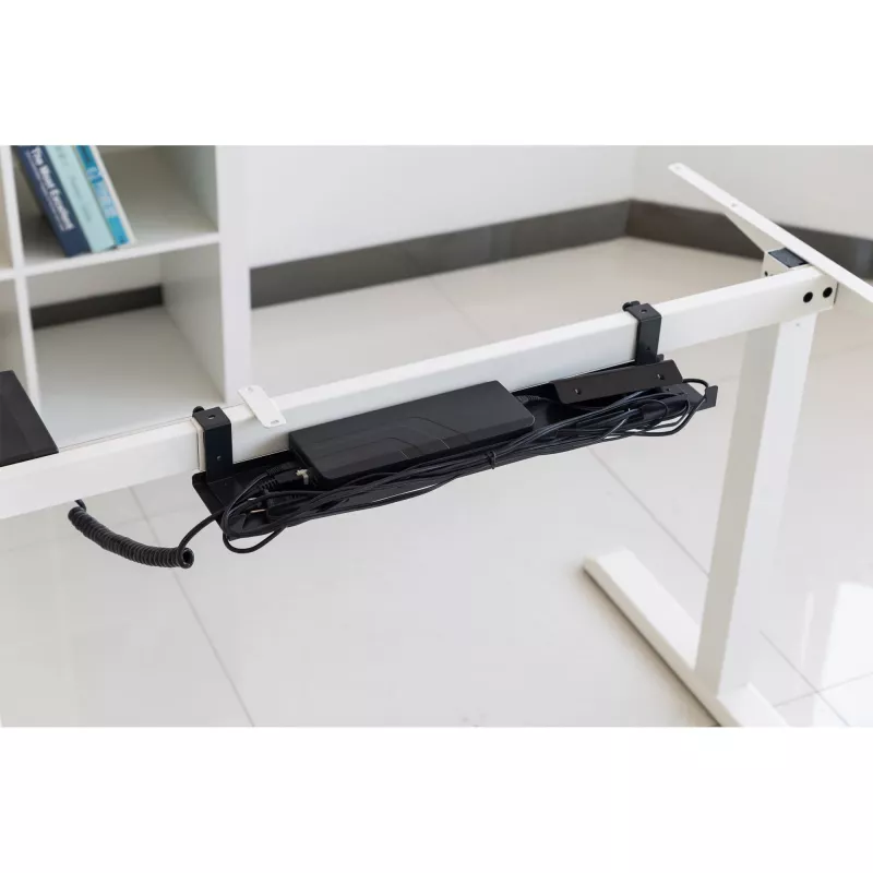Kabelgoot/-bak voor montage onder het bureau InLine 131×590×74 mm, zwart