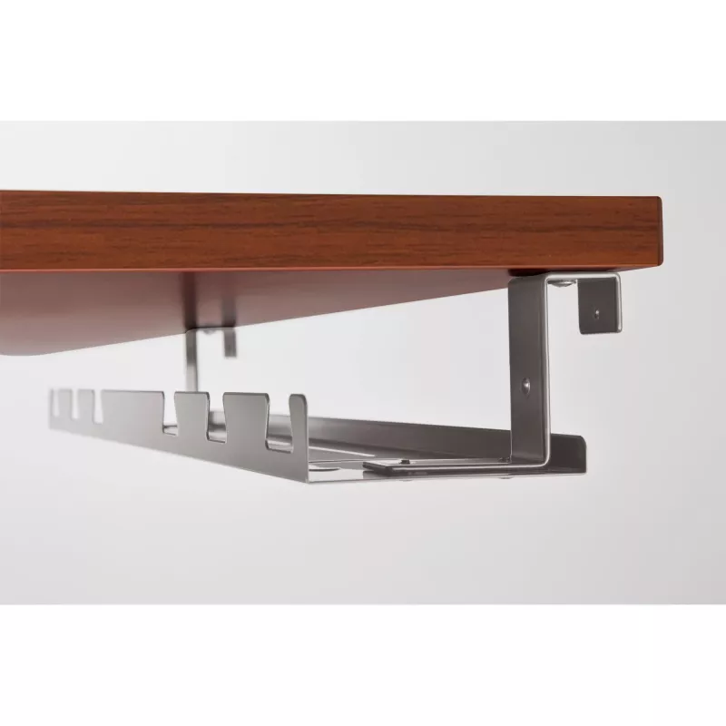 Kabelgoot voor montage onder het bureau InLine 131×590×74 mm grijs