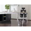 InLine kabelgeleiding flexibel, verticaal voor tafels, 2 kamers, 0,80 m zilver