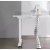 InLine kabelgeleiding flexibel, verticaal voor tafels, 2 kamers, 0,80 m zilver