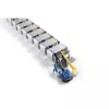 InLine 59996B flexibele kabelgoot voor in hoogte verstelbare tafels, 4 kamers, 68x36 mm, 1,28 m, grijs