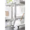 InLine 59996B flexibele kabelgoot voor in hoogte verstelbare tafels, 4 kamers, 68x36 mm, 1,28 m, grijs