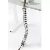 InLine 59996B flexibele kabelgoot voor in hoogte verstelbare tafels, 4 kamers, 68x36 mm, 1,28 m, grijs