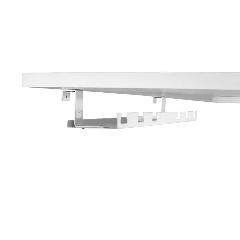 Kabelgoot/opbergvak voor montage onder tafel InLine 131×590×74 mm, wit