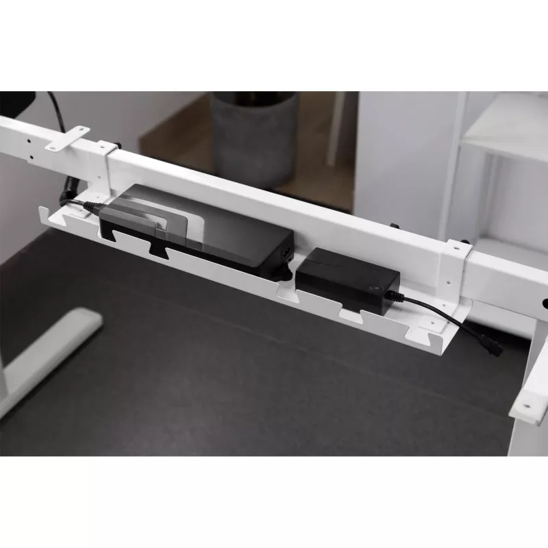 Kabelgoot/opbergvak voor montage onder tafel InLine 131×590×74 mm, wit