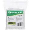 Kabelmantel InLine 1 m × 25 mm, stoffen slang met klittenband, wit