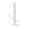 InLine kabelslang flexibel, verticaal voor tafels, 2 kamers, 0,80 m zwart