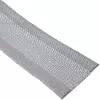InLine kabelgoot, textiels slang met klittenband, 1 m x 25 mm grijs