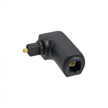 InLine optische audiokabel-adapter Toslink stekker / bus 90° haaks
