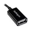 StarTech.com 5in Micro USB naar USB OTG host-adapter M/F, 0,127 m, Micro-USB B, USB A, USB 2.0, 0,48 Gbit/s, zwart