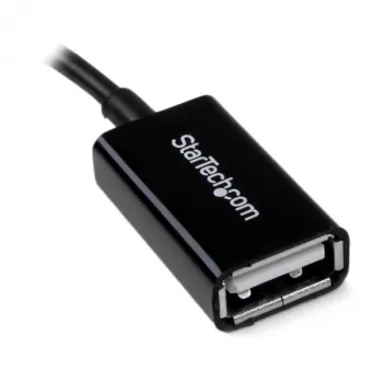 StarTech.com 5in Micro USB naar USB OTG host-adapter M/F, 0,127 m, Micro-USB B, USB A, USB 2.0, 0,48 Gbit/s, zwart
