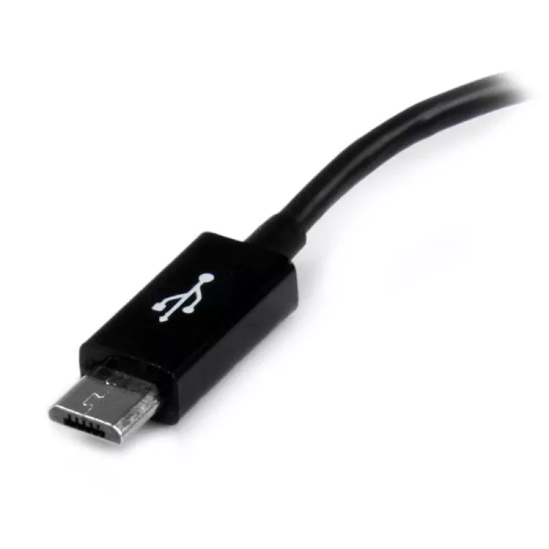 StarTech.com 5in Micro USB naar USB OTG host-adapter M/F, 0,127 m, Micro-USB B, USB A, USB 2.0, 0,48 Gbit/s, zwart
