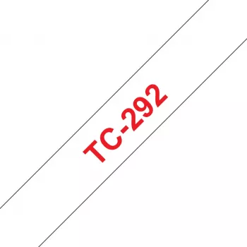 Brother labeltape 9 mm, rood op wit, TC, zwart, Japan, 5 jaar, Brother