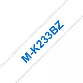 Labeltape Brother MK233 12 mm blauw/wit
