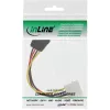 InLine SATA-stroomkabel 1x 5,25 inch / SATA 0,30 m