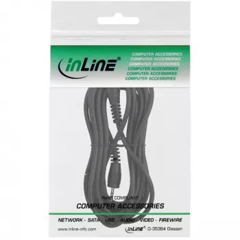 InLine audiokabel 2,5 mm stereo stekker/stekker 0,5 m
