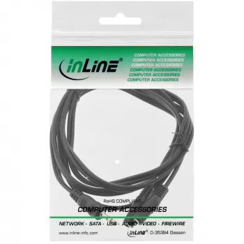 InLine 3,5mm jack Y-kabel stekker naar 2x 3,5mm jack bus stereo 1m