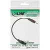 Audio-adapterkabel 4-polig 2,5 mm stekker / 4-polig 3,5 mm bus 5 m InLine 99308G
