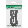 InLine audiokabel 2,5 mm stereo stekker / stekker 1 m