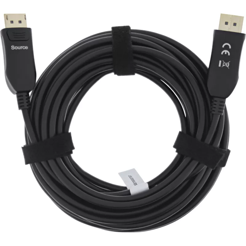 InLine DisplayPort 1.4 AOC-kabel, 8K4K, zwart, 40 m