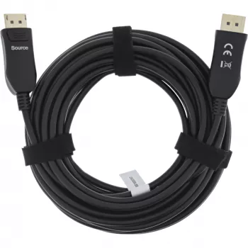 InLine DisplayPort 1.4 AOC-kabel, 8K4K, zwart, 20m