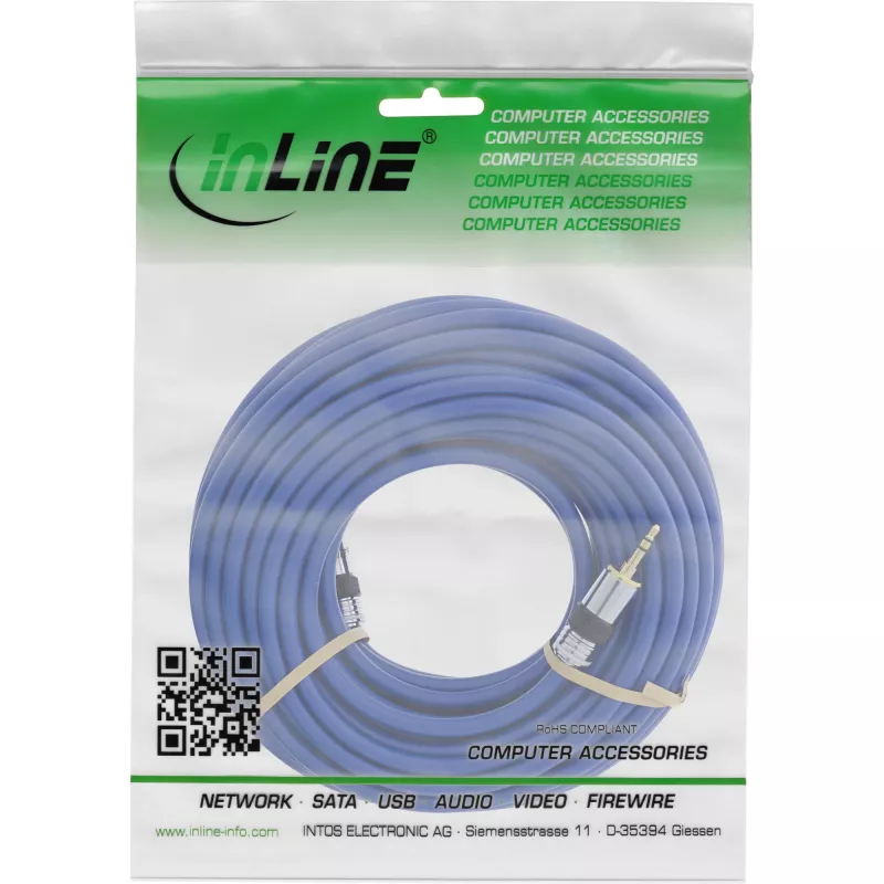 InLine Premium-audiokabel 3,5 mm jack stekker / stekker 15 m