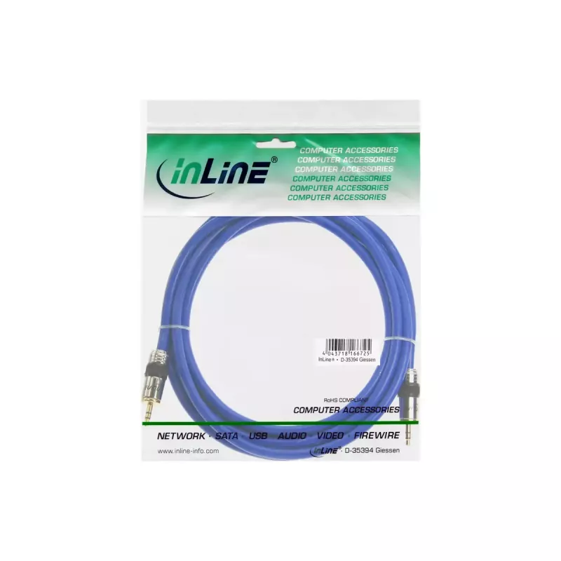 InLine Premium audiokabel 3,5 mm jack stekker / stekker 10 m