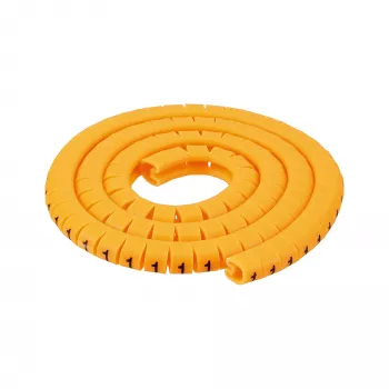 InLine kabelmarkering 3,0 mm tot 5,2 mm nr. 0-9 1000 stuks, geel, 3 mm, 98 g, 120 mm, 310 mm, 26 mm