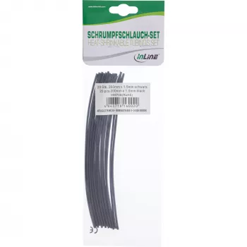 Krimpkous-set InLine 200 mm, diameter 1,5 mm → 0,75 mm, 20 stuks