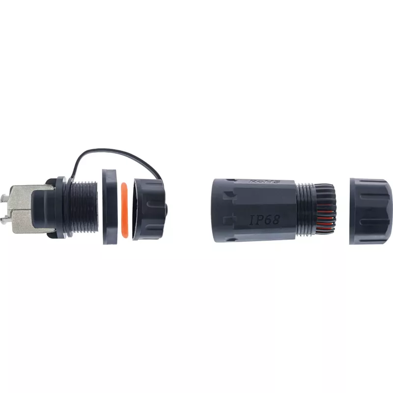 InLine Cat.6A koppelingsset, waterdicht IP68, 2x RJ45 F/F, 1:1