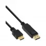 InLine 30 stuks bulk-pack DisplayPort naar HDMI converterkabel, zwart, 2 m