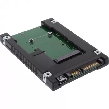 InLine drive-adapter 2,5 inch SATA naar mSATA SSD 76620B zwart