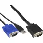 InLine KVM-kabelset USB voor 19-inch KVM-switch lengte 1,8 m