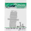InLine glasvezel-adapter metaal duplex LC/LC SM keramische huls met flens