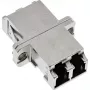 InLine glasvezel-adapter metaal duplex LC/LC SM keramische huls met flens