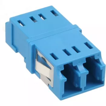 Glasvezel-adapter duplex LC/LC SM keramische huls blauw InLine 89989D