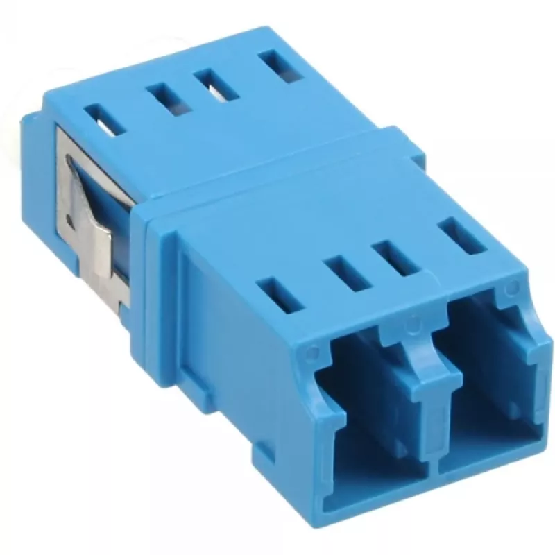 Glasvezel-adapter duplex LC/LC SM keramische huls blauw InLine 89989D