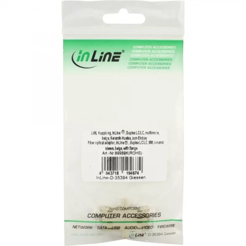Duplex glasvezeladapter LC/LC MM InLine 89989K