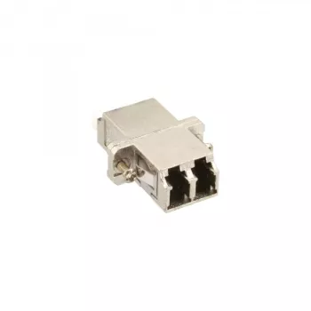 InLine glasvezel-adapter metaal duplex LC/LC MM keramische huls met flens 89989M
