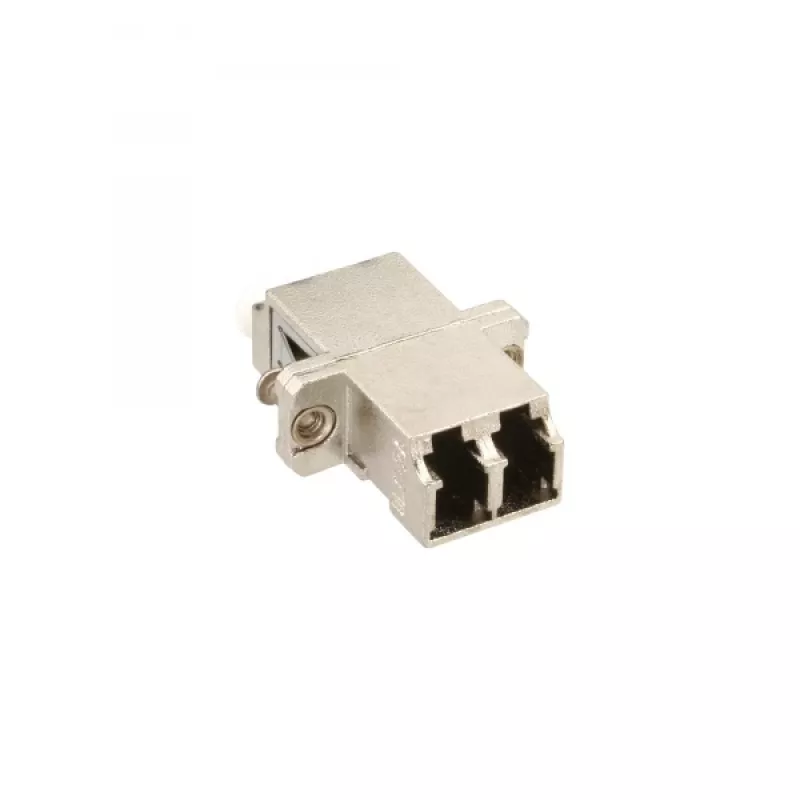 InLine glasvezel-adapter metaal duplex LC/LC MM keramische huls met flens 89989M