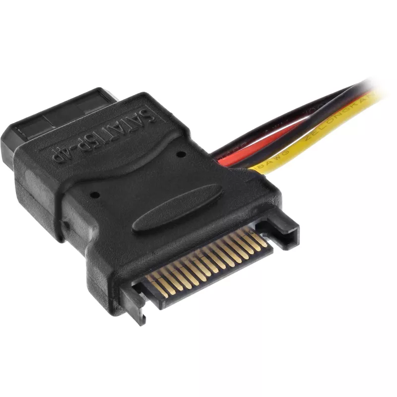 SATA-stroomkabel SATA-bus / 3x 4-pin-Molex-stekker 0,15 m InLine 29679