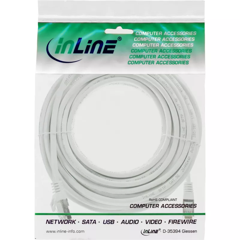 InLine patchkabel SF/UTP Cat.5e wit 50m
