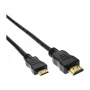 InLine HDMI mini-kabel, High Speed HDMI, AM/CM, verguld, 1m
