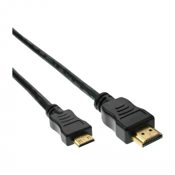 InLine HDMI-minikabel, High Speed HDMI, AM/CM, goud gecoat, 10 m