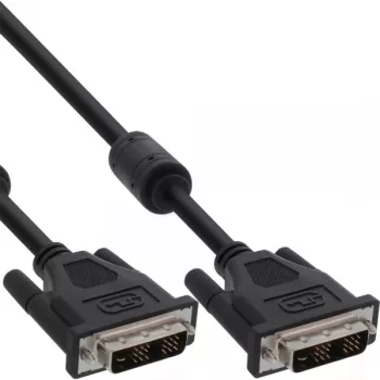 InLine DVI-D-kabel 24+1 stekker/stekker Dual Link 2x ferrietkern 5m