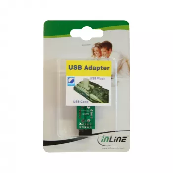InLine USB 2.0-adapter intern 2x USB-A bus naar mainboard-header 33440I