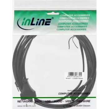 InLine netkabel, Eurostekker / Euro8-stekker, zwart, 5 m